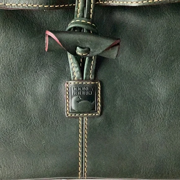 Dooney & Bourke Forest Green Leather Bag - Picture 2 of 7